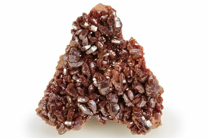 Dark Red Vanadinite Crystals on Barite - Morocco #223673